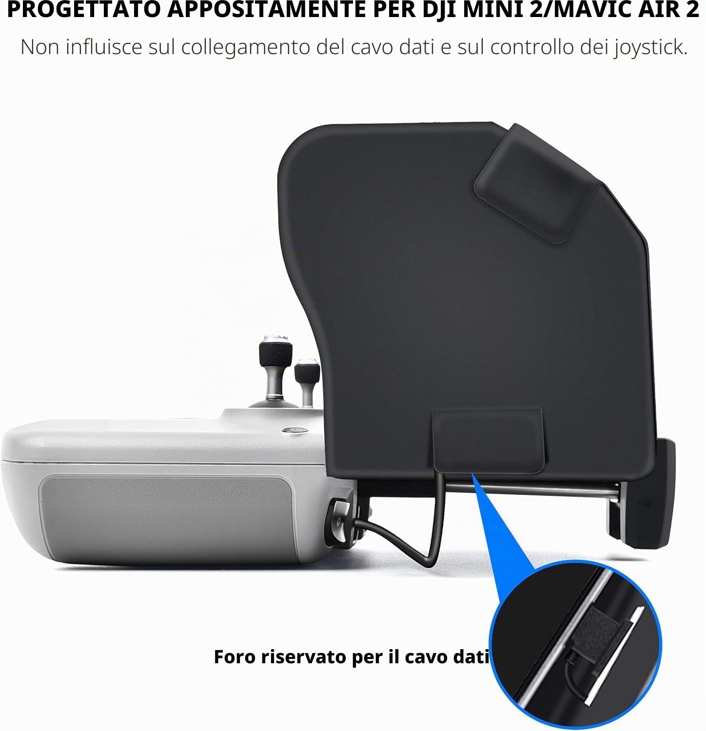 STARTRC Neo 2 RC-N3 RC-N Parasole con cappuccio parasole per DJI Neo 2/ Mini 4K /Mini 2 SE/Mavic 3 Classic Accessori per controller per schermo smartphone da 4,4-7,1 pollici
