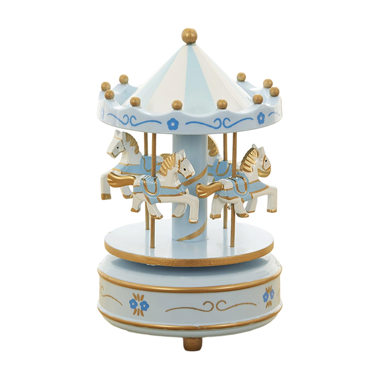 Nueayms H Christmas Carousel Music Box Wit Classic Melody And Crank Wind Up Elegant Rotating Decorative Oliday Omes And Cranked Christmas Carousel Music Box