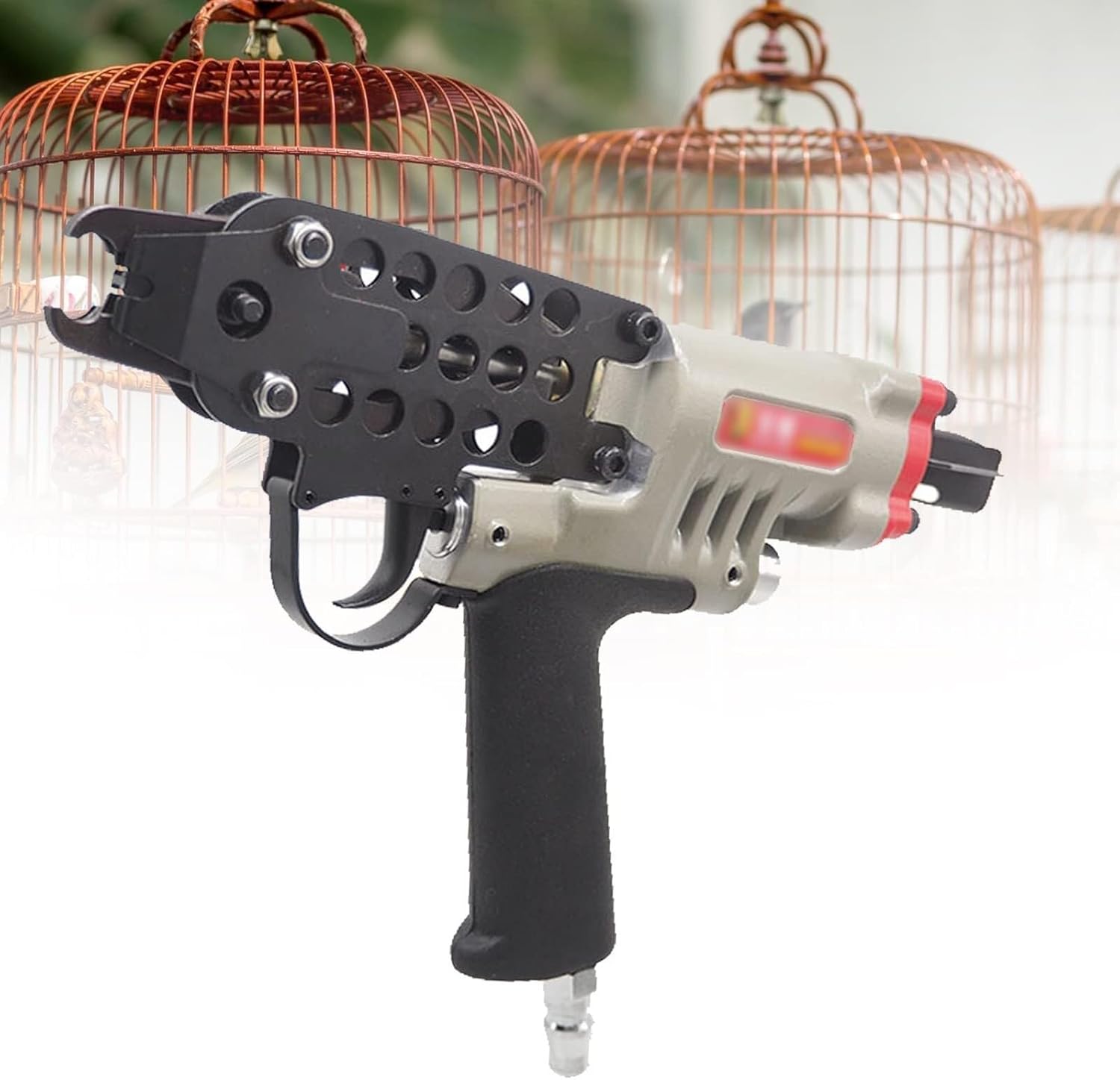 Nailer, Lashing Net Gun, Aluminum Alloy Body Stable Transmission, Compact Machining Parts, for Fixing Iron Mesh and Diy by Yourself