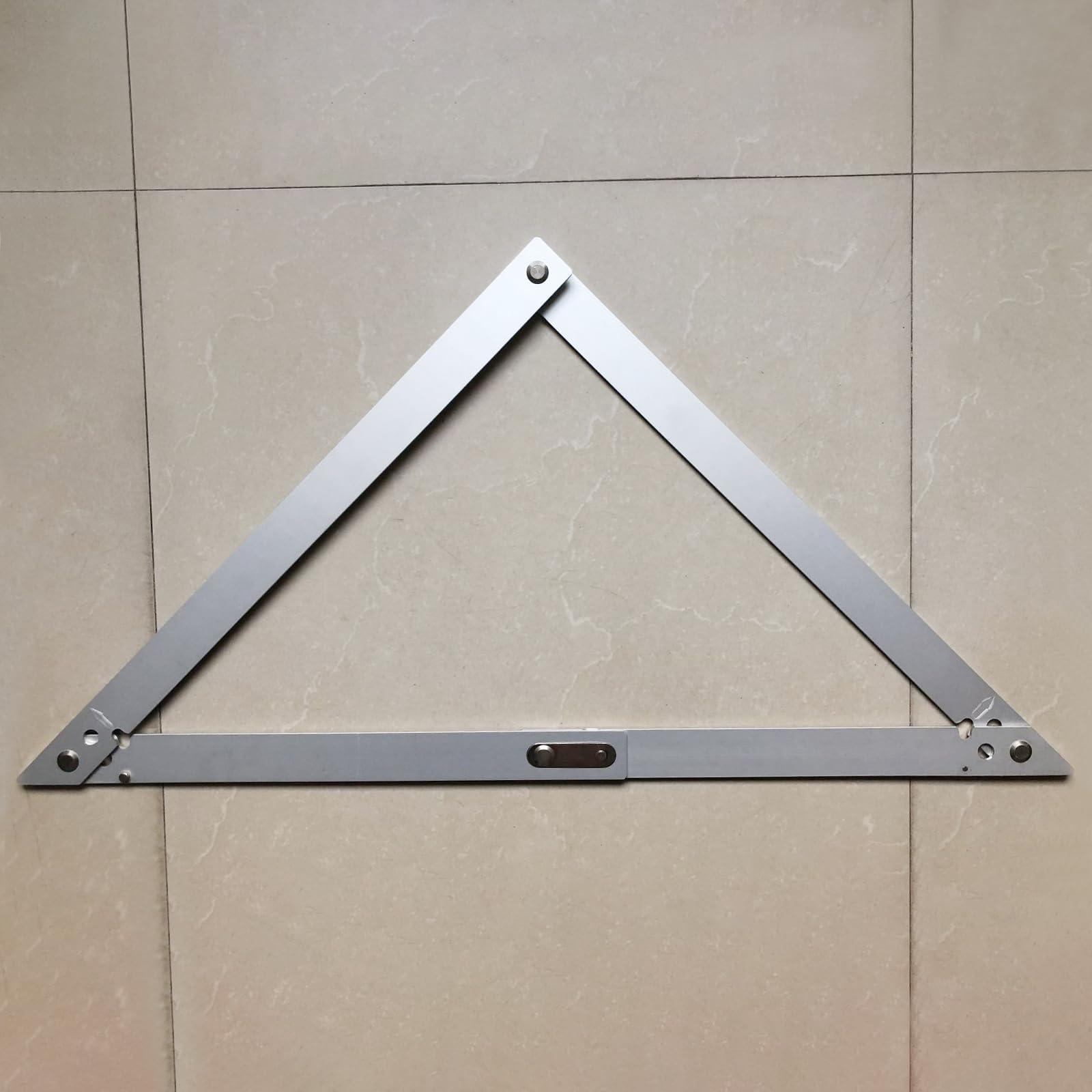 Équerre de charpentier multifonction CEIEVER pour charpentier 23,2 pouces - Équerre de butée multifonction pliable - Rapporteur d'angle triangulaire - Règle en alliage d'aluminium pour charpentier et