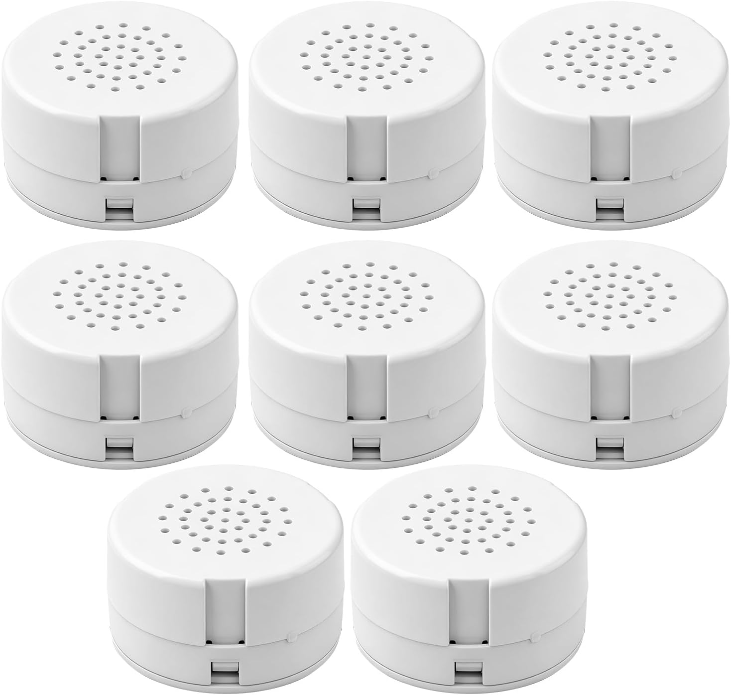 8 Pcs White Sound Recorder Recordable Sound Module Voice Recording Message for Plush Doll Stuffed Bear Pillow Birthday Gifting(20 Seconds)