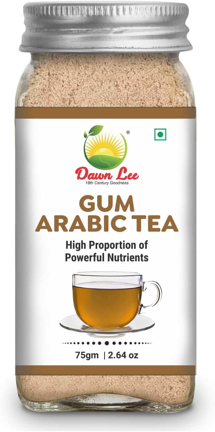 Dawn Lee Indian Gum Elixir - Gum Tea - Desi Gond - Elixir Indian Gum - Instant Drink - Natural - Herbs Blend- Strong Bones and Joints- Ayurved Researched - 75 Gram