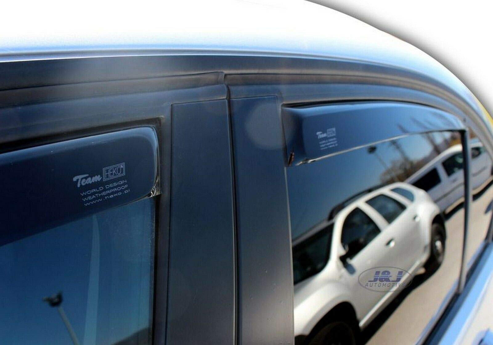 Tinted Heko Wind Deflectors For Audi A4 B5 Estate 1995-2001 – 4 Piece Set, Easy Fit In-Channel Design