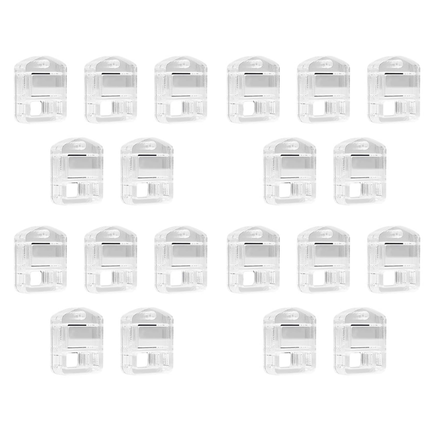 Vjsujehgy 120pcs Acrylic Embroidery Floss Drop, Clear Embroidery Thread Organizers Slim Floss Bobbins - Thread Bobbins