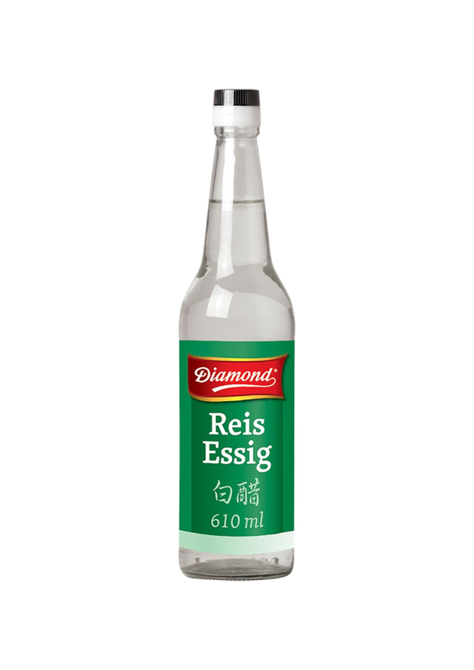 DIAMOND Reisessig 5% Säure, Essig zum Würzen und Verfeinern von Sushi Reis, Vegan - 1 x 610 ml