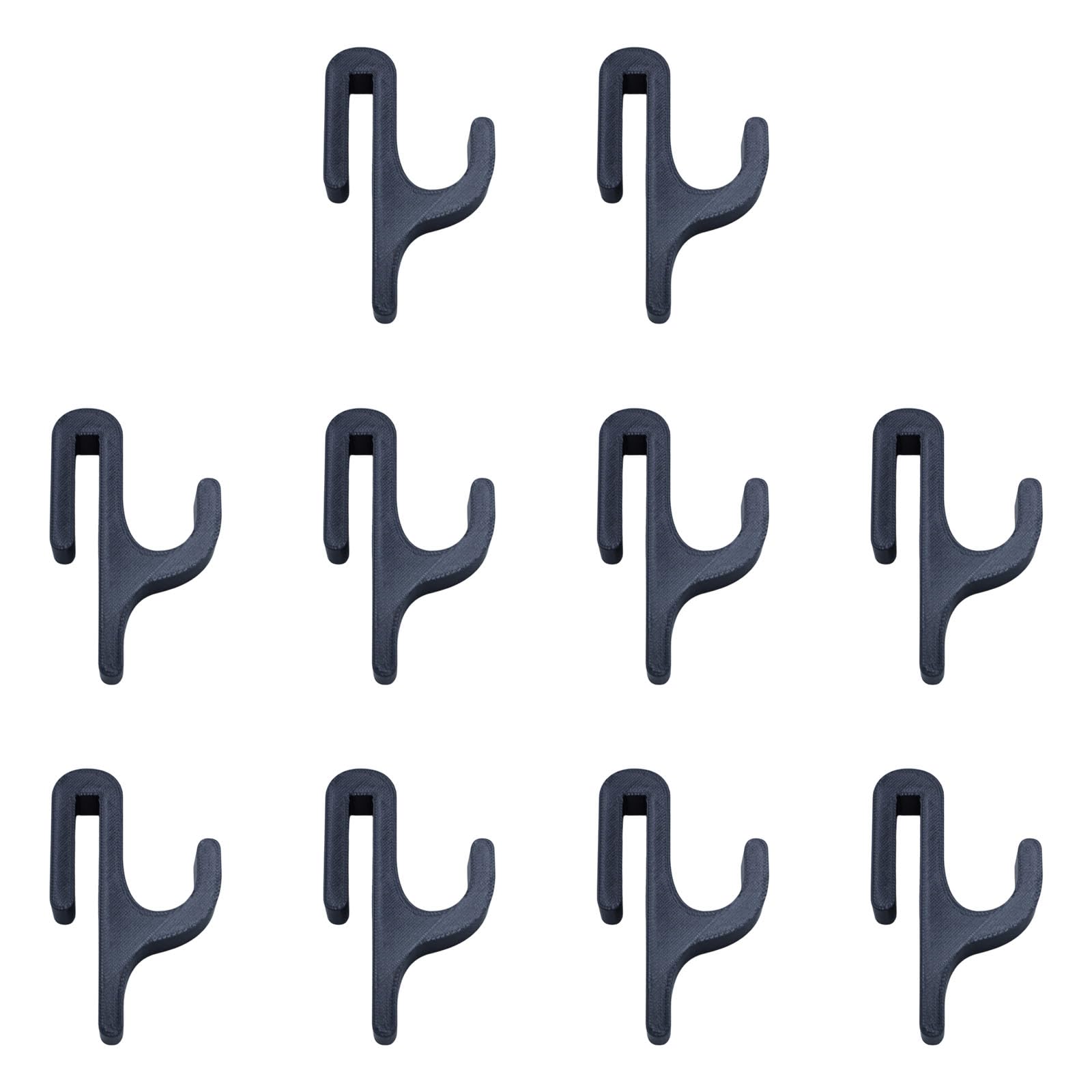 Zxfdsfdbnm Of 10 Multipurpose Shower Hooks Clamp Non Slip Design for Hangings Robes Towels and Toiletries Bathroom Door Hooks