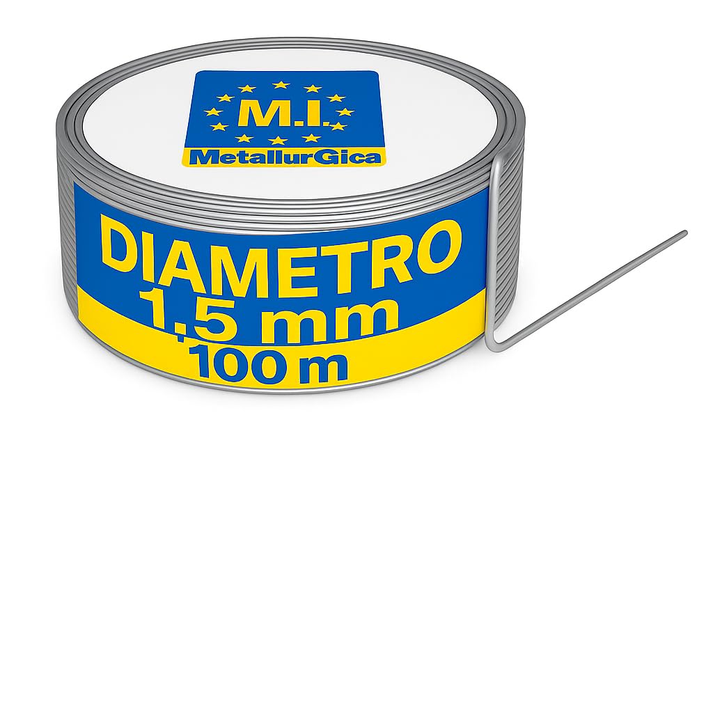 Filo Metallico Zincato 100m 1,5mm – Filo zincato per recinzione
