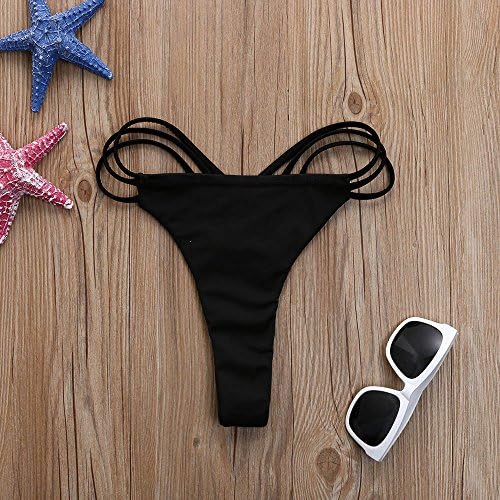 Women's Sexy VBack Criss Cross Panties Bikini Bottoms Hipster Panties
