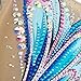 JoyCan Rhythmic Gymnastics Leotards Blue Butterfly Print Diamond Sleeveless Girls Competition Performance