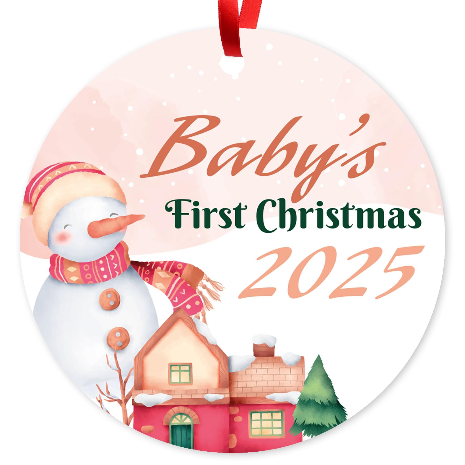 Soul Décor Christmas Tree Decorations, Baby's First Christmas 2025 Ornament,