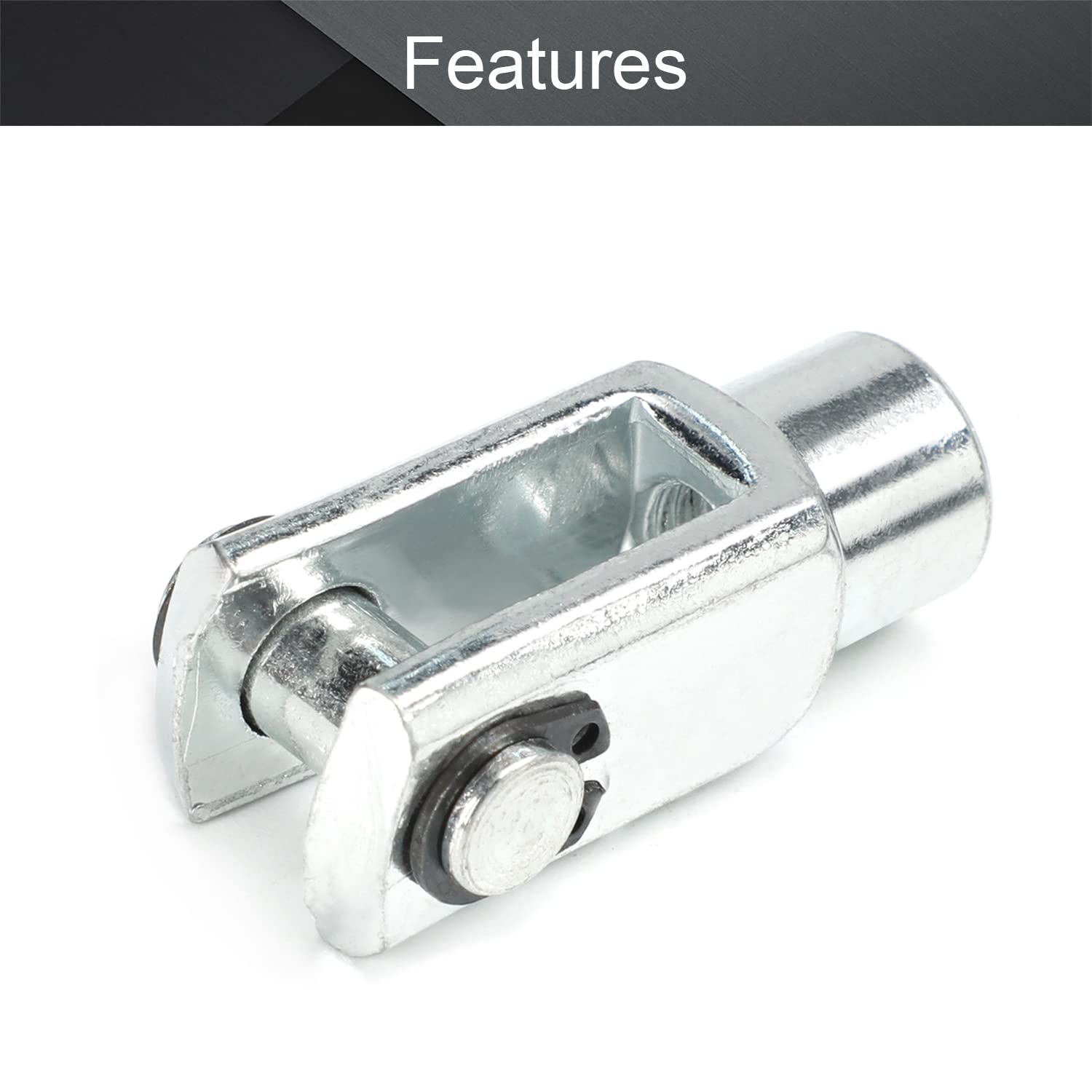 Othmro 2pcs Air Cylinder Rod Clevis End 40mm Length M8x1.25