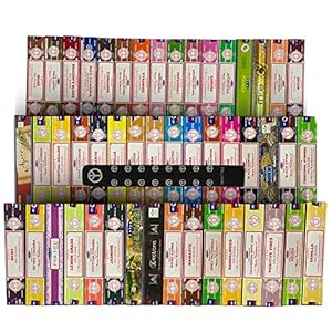 Satya Incense Sticks Variety Pack of 12 Randomly Selected Fragrances and Incense Stick Holder Bundle Total 180 Sticks Satya Incense Sticks Variety Pack of 12 Randomly Selected Fragrances and Incense Stick Holder Bundle Total 180 Sticks