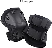 Vista 6 de AOUTACC Almohadillas Protectoras Tácticas de Combate para Rodilla y Codo para Juegos de Paintball CS al Aire Libre, Ciclismo, Seguridad, Equipo