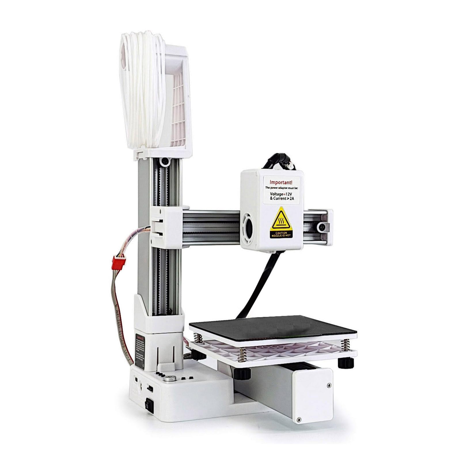Eacam Máquina Compacta de Impresora 3D con Multiplexación por División de Frecuencia Alta Precisión para Educación (Blanca)