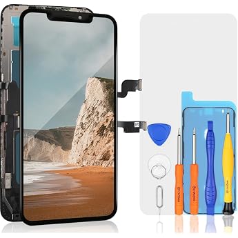 bokman For iPhone XS Max Screen Replacement LCD Display Mounting Front Panel Black