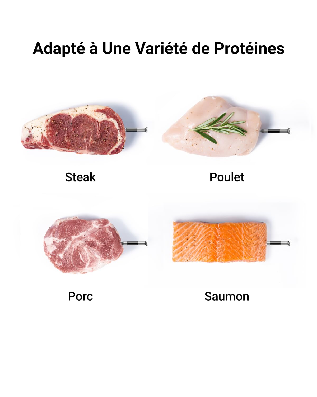 ThermoMaven G1 Thermomètre Cuisine Sans Fil, Wi-Fi et Sub-1G, Signal 10X | 6 Capteurs, Précision ±0,3 °C, Application et Base Intelligente, Étanche IPX8, Thermomètre Viande pour Barbecue, Four, Fumoir