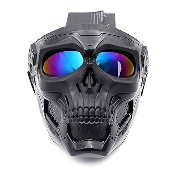 RuRoc スカルデザイン ヘルメット ゴーグル付き RuRoc スカルデザイン ヘルメット ゴーグル付き