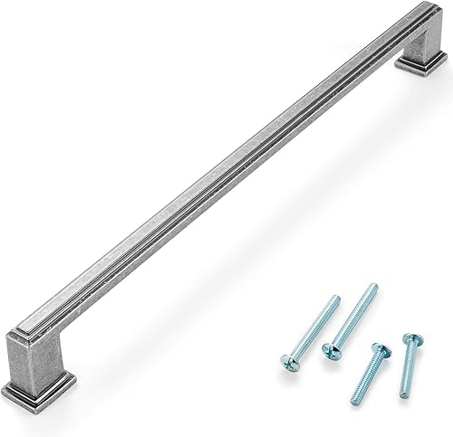 Vista 116 de Paquete de 10 tiradores de gabinete de 6-1/4 pulgadas, tiradores negros mate para gabinetes, accesorios de cocina negros para gabinetes, cajones