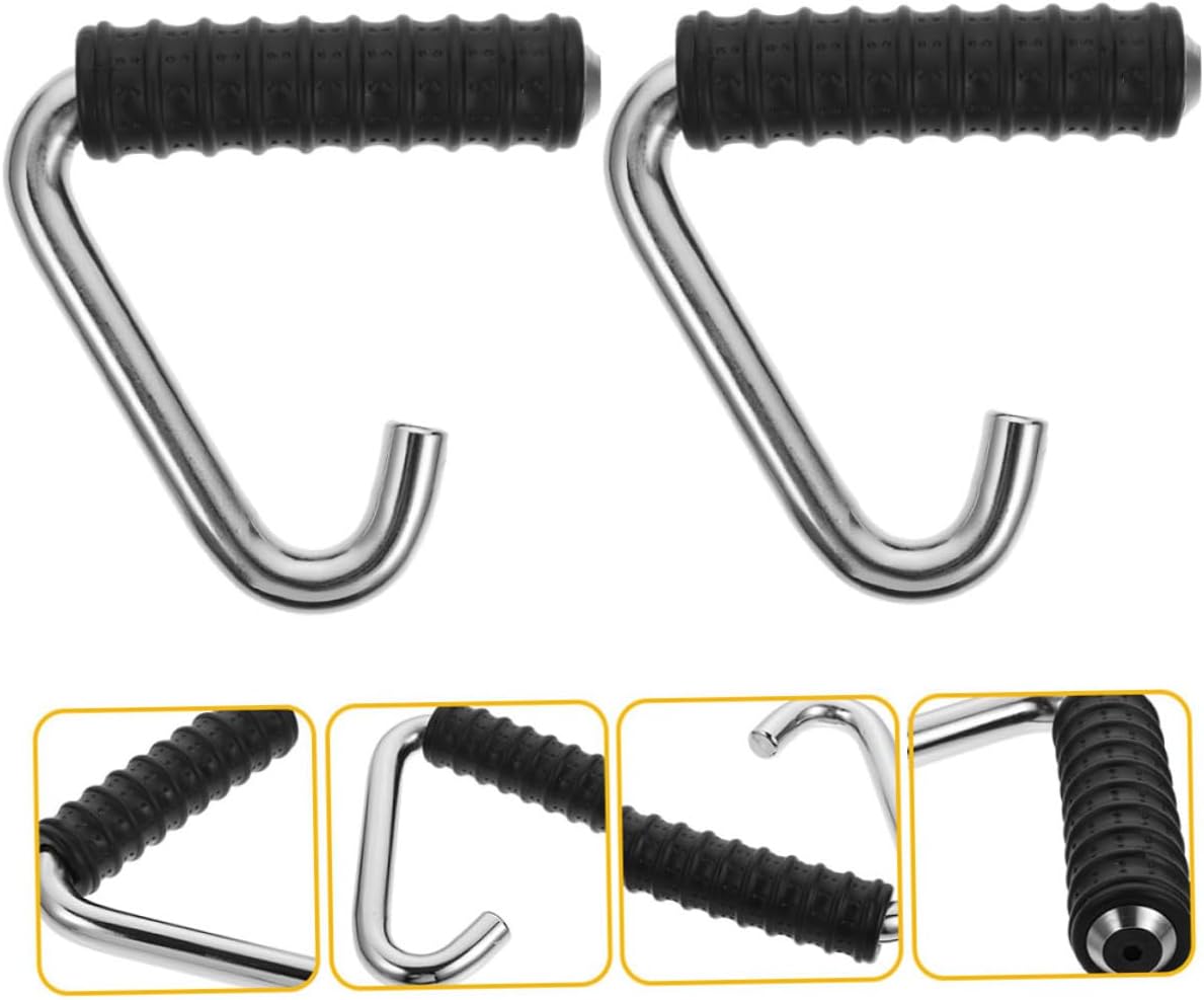 2pcs Hook Type Handles for Strength Training Equipment Home Gym Handles Fitness Accessory