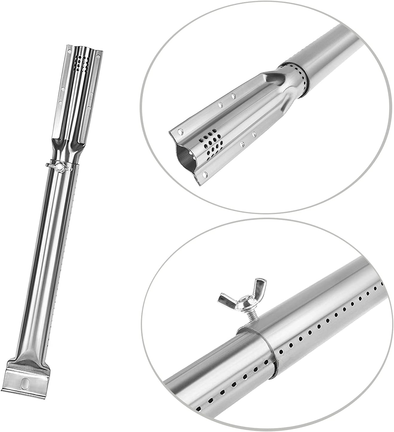 DcYourHome Heavy-Duty Stainless Steel Adjustable Grill Burners for Weber Charbroil Nexgrill and Any Gas Grills : Patio, Lawn & Garden