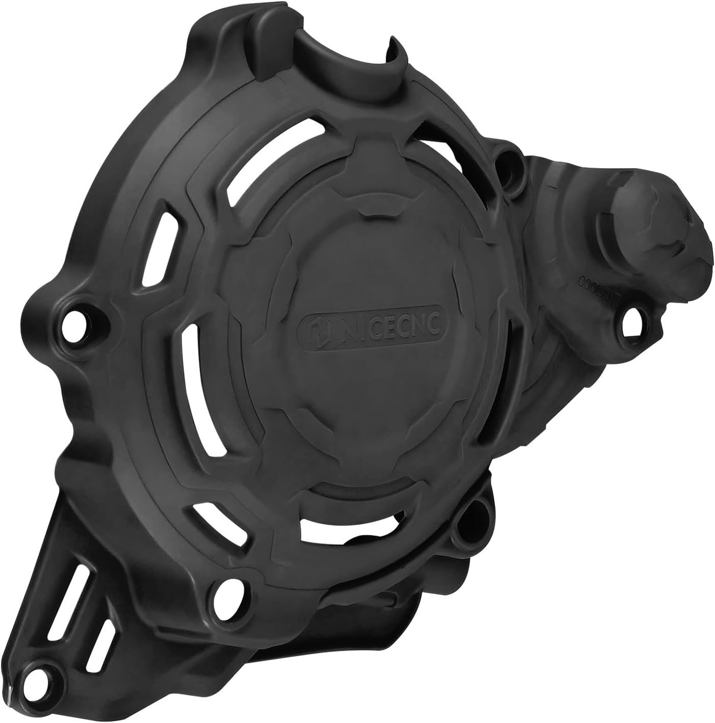 NICECNC Engine Clutch Cover Ignition Guard Protector Motorcycle Compatible with KTM 250 300 EXC XCW 2024,Compatible with Husqvarna 250 300 TE 2024 Accessorice, Black, Easy to Install