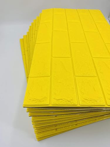 Miniatura 2 de QIHANG - Papel tapiz autoadhesivo de ladrillo impermeable de polietileno 3D, para sala de estar, dormitorio, fondo de televisión, calcomanías