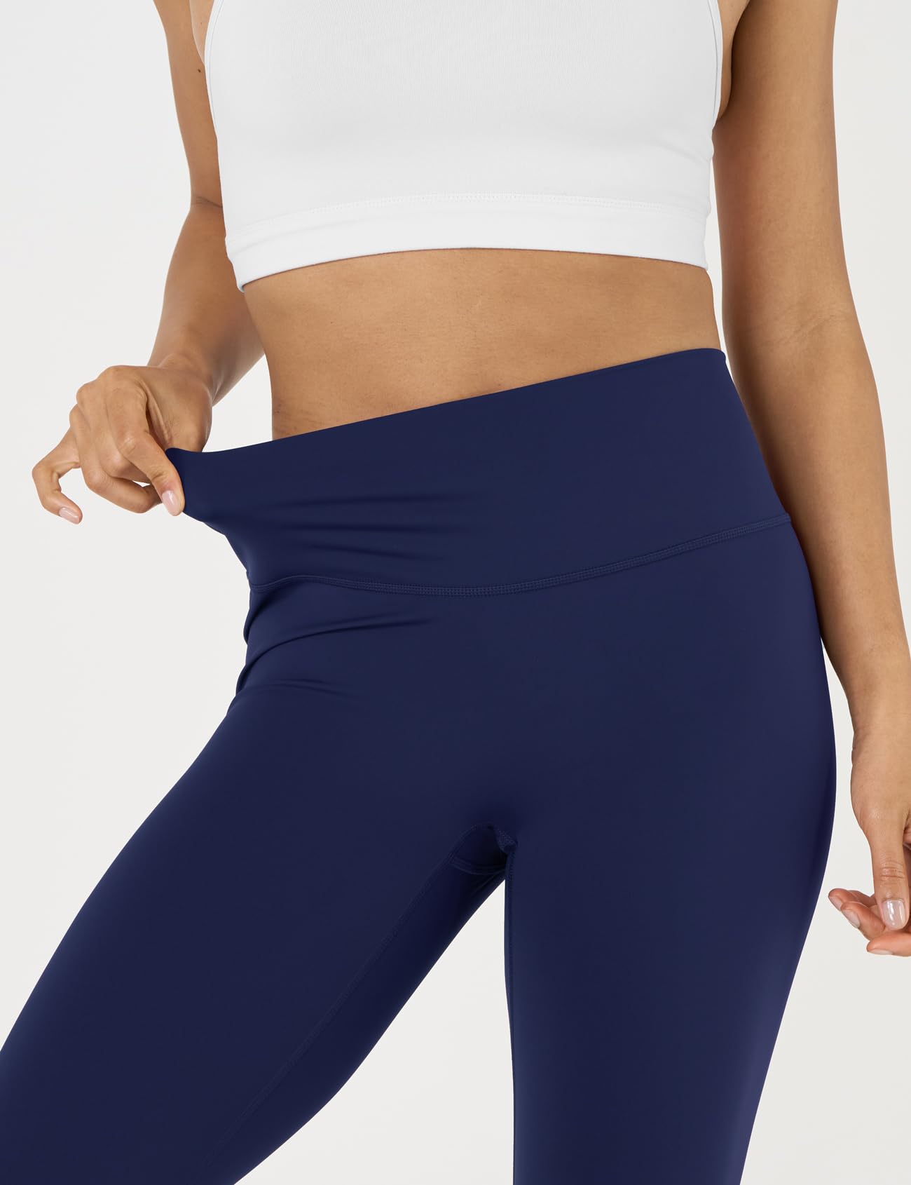 LAPASA Leggings Sportivi Capri Donna 3/4 L02A1/B1 - Pantaloni Yoga Vita Alta Elasticizzati Allenamento Corsa Spinning Palestra Fitness Zumba Push Up