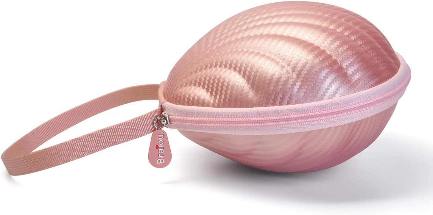 Hard Shell Travel Case for Self Adhesive Silicone Bras [A-DD Cup] Premium Nubra Organizer Portable Bikini Competition Storage Bag (Rose Gold) - Image 2