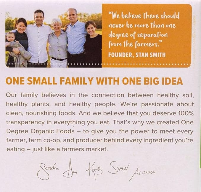 One Degree Foods Avena Instantánea Orgánica Sin Gluten Proteína 38.7 oz Pack Variedad miniatura 6