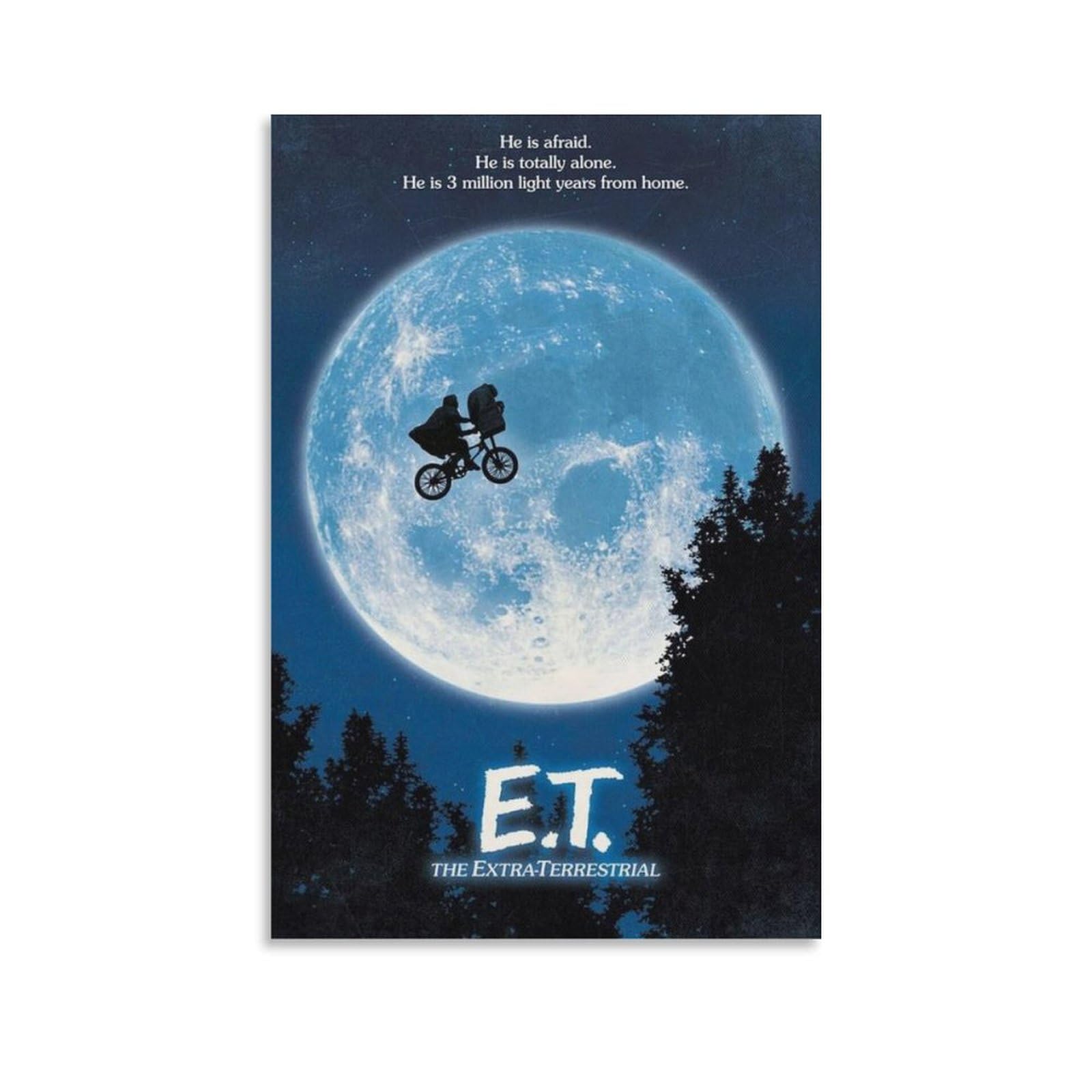 Amazon.co.jp: 映画ポスター E.T. The Extra-terrestrial キャンバス