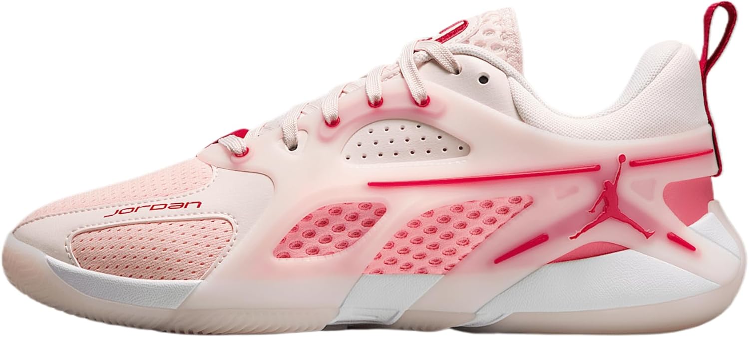 Jordan Heir Series Treat Yourself Women's Basketball Shoes (FZ2471-600, Light Soft Pink/Washed Coral/Oracle Pink/Varsity Red) Size 12