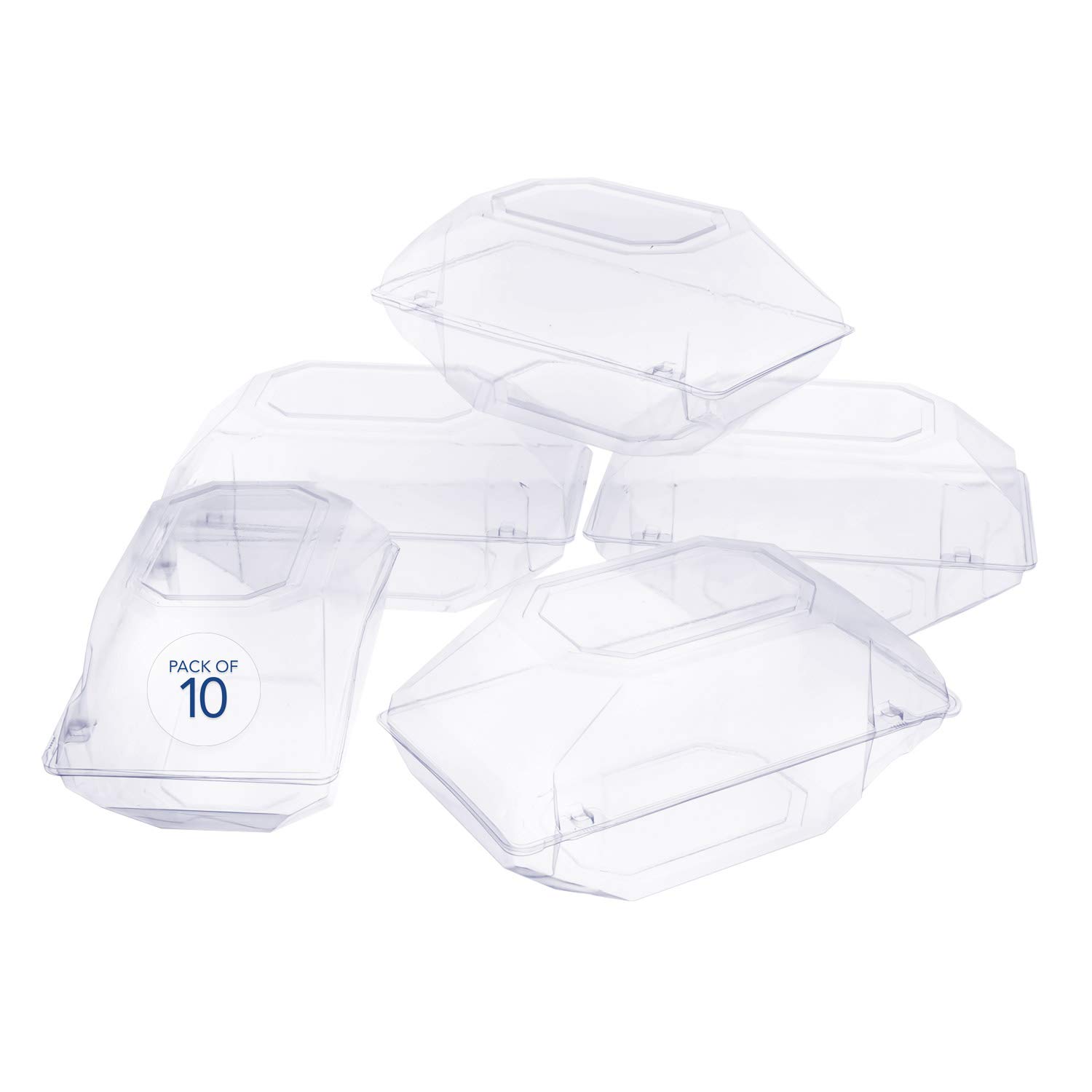 Clear Corsage Boxes - 10 Pack for Flowers & Boutonnieres -9 Clear Corsage Boxes - 10 Pack for Flowers & Boutonnieres -9