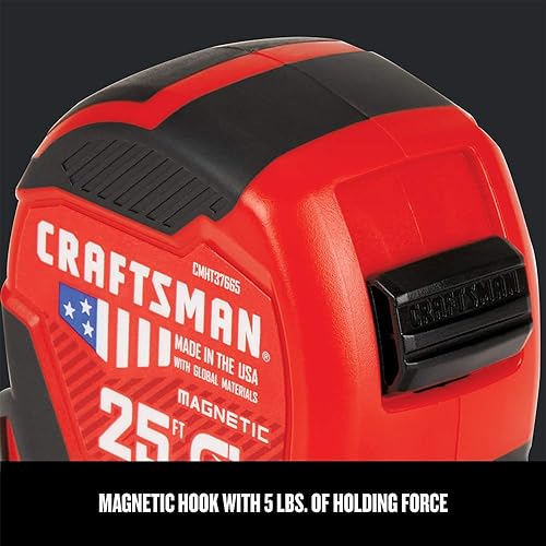 Miniatura 6 de CRAFTSMAN Cinta métrica, PROREACH, 25 pies (CMHT37665S)