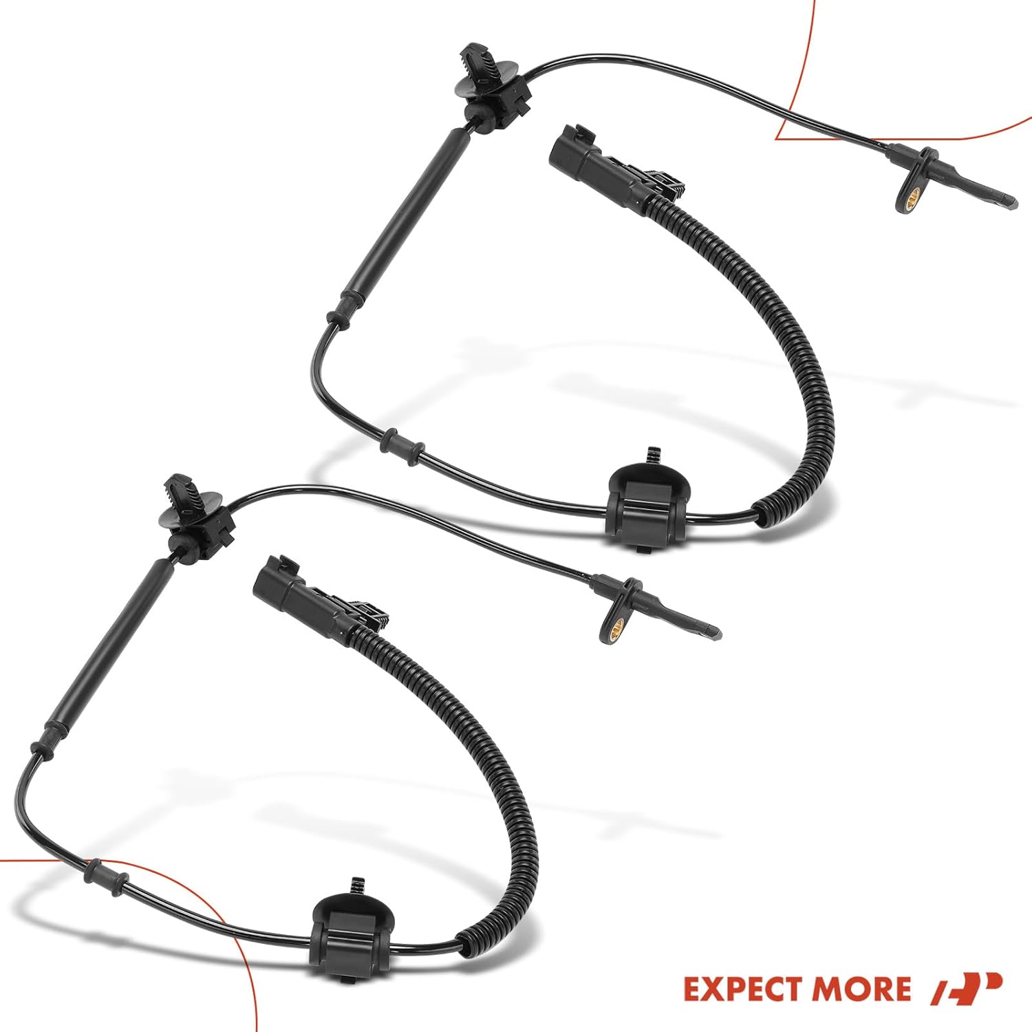 A-Premium 2PC Set Front ABS Wheel Speed Sensor Compatible with Cadillac - CTS 2014-2019, ATS 2013-2019 - Front Driver and Passenger Side