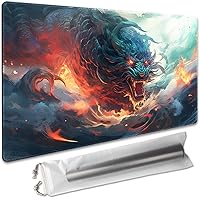 Vista 12 de Juego de mesa MTG de 14 x 24 pulgadas, compatible con alfombrillas de juego OCG CCG RPG TCG (Sakura rosa)