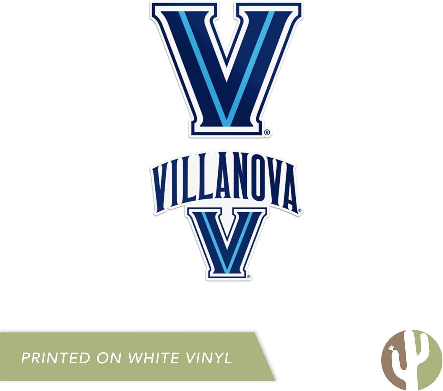 Desert Cactus Villanova University Sticker Wildcats Vinyl Decal Laptop Water Bottle Car Scrapbook Sheet (4 Inch Set V1) - Image 5