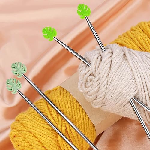 Miniatura 4 de 20 protectores de punto de aguja de tejer de punto, bonitos protectores de puntos de cactus para tejer, tapones de punto para agujas de tejer,