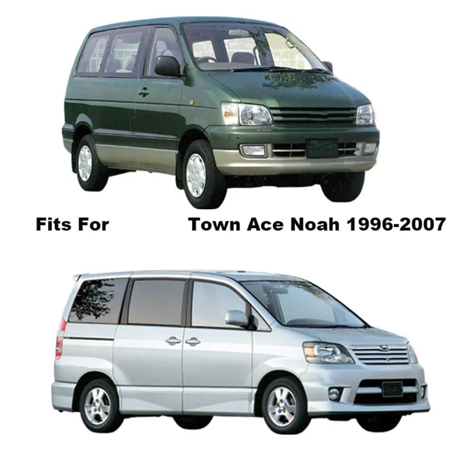 Boczne owiewki, dla Toyota, dla Town Ace Noah 1996 1997 1998