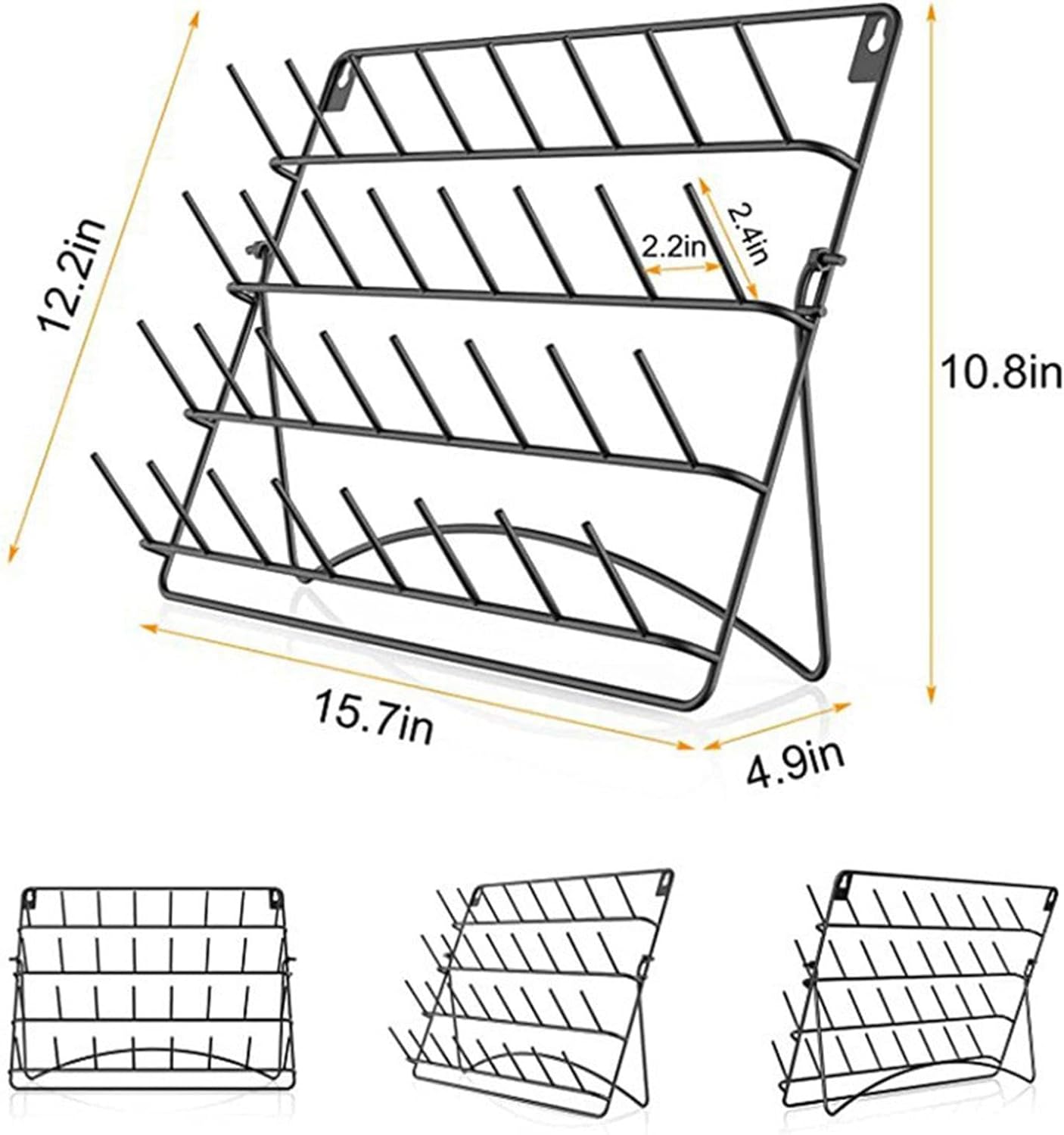 Large Spools Holder Wall Mount Thread Holder 32 Thread Cones Thread Holder for Knitting