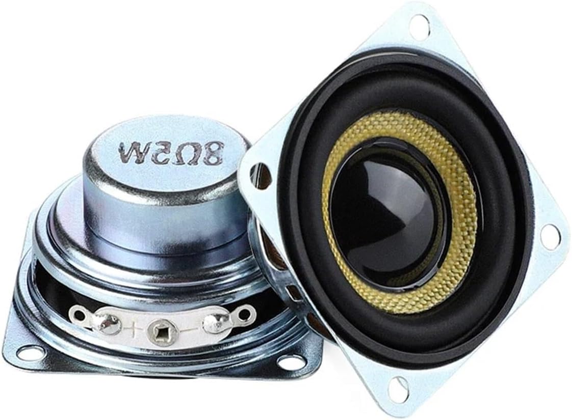 2Pcs 40MM Full Range Mini Speakers 4 8 Ohm 5W Home Theater Loudspeaker Moisture-Proof Fog-Proof Sound Audio Speaker(8 Ohm Speakers)