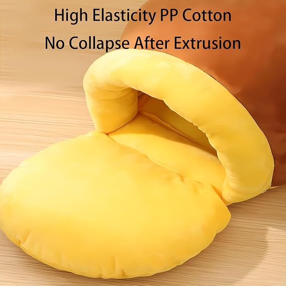 Cozy Honeypot Shaped Cat Bed with Removable Mat - Washable, Super Soft, and Warm Indoor Nest for Kittens and Puppies