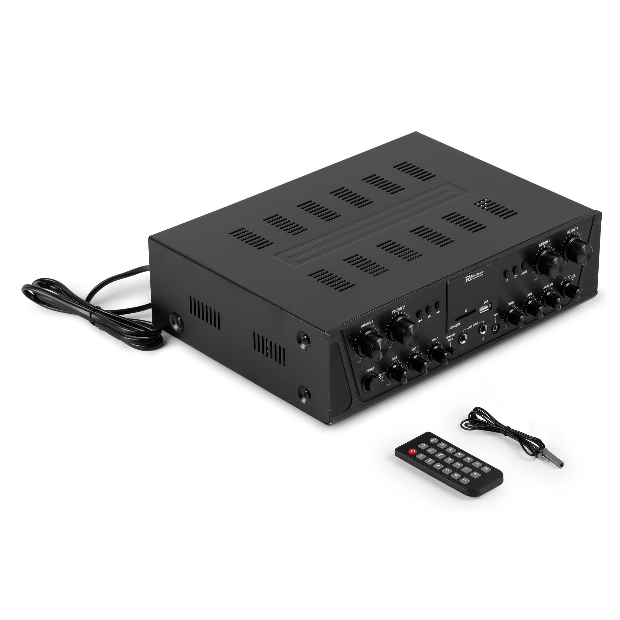 IMPIANTO AUDIO FILODIFFUSIONE BLUETOOTH TELECOMANDO CASSE TONDE DA CONTROSOFFITTO (8 CASSE)