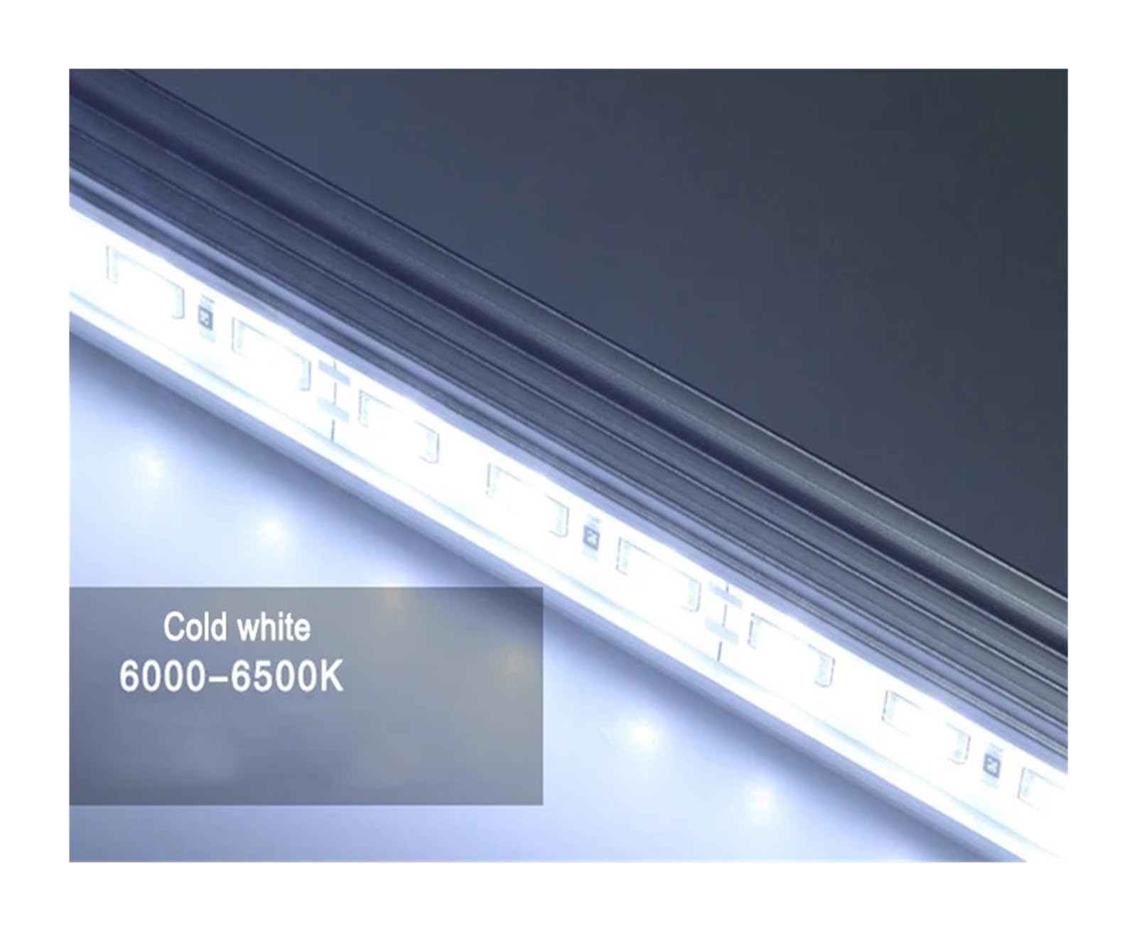 LED-Lichtleiste, wasserdicht, IP68, DC 12 V, 50 cm, SMD 5050, starres LED-Lichtband(7 pcs,White)