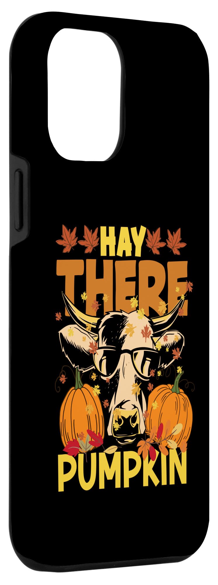 iPhone 15 Pro Max Hay There Pumkin Highland Cow Fall Autumn Thanksgiving Case - Image 3