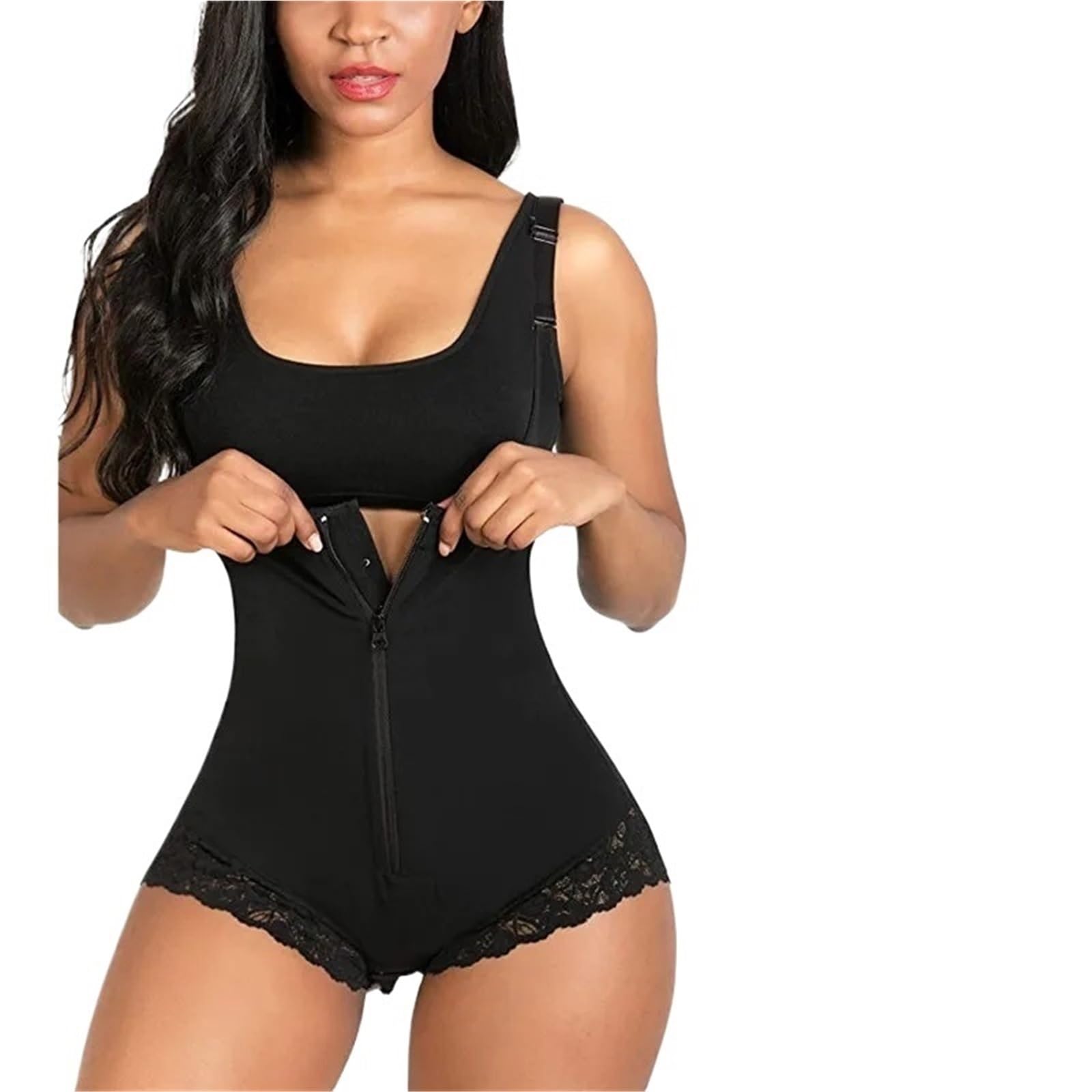 Fajas Reductoras Mujer Faja Moldeadora de Cuerpo for Mujer, corsé sin Costuras, Faja con Cremallera y Busto Abierto.(Beige 2,XXXL)