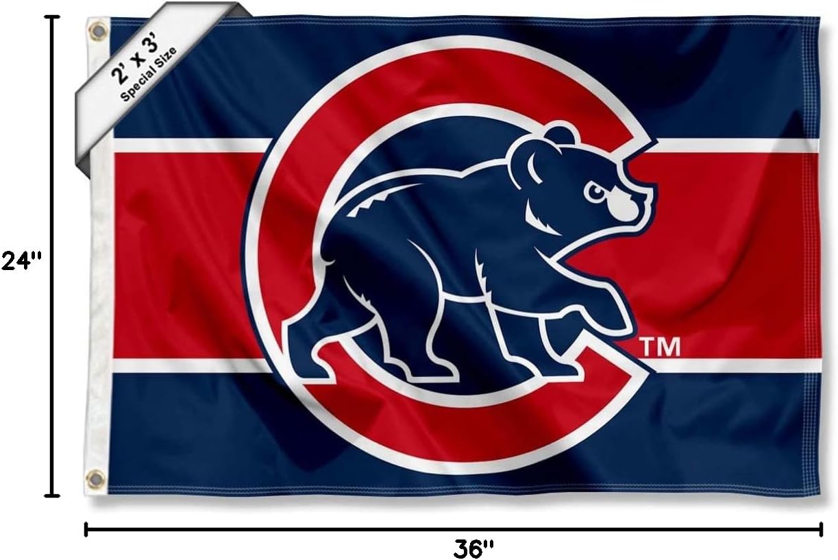 Chicago Baseball 2x3 Foot Small Flag - Image 6