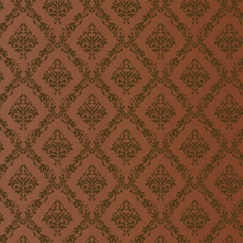 Large Wall Damask Stencil Faux Mural Design #1012 12" X 10 4/8" #TOP4