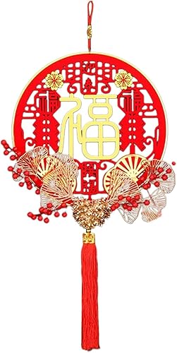 Miniatura 7 de Decoraciones de Año Nuevo Rojo Chino Lunar Año Nuevo Colgante para Casa Oficina Coche Colgando Decoraciones Buena Suerte