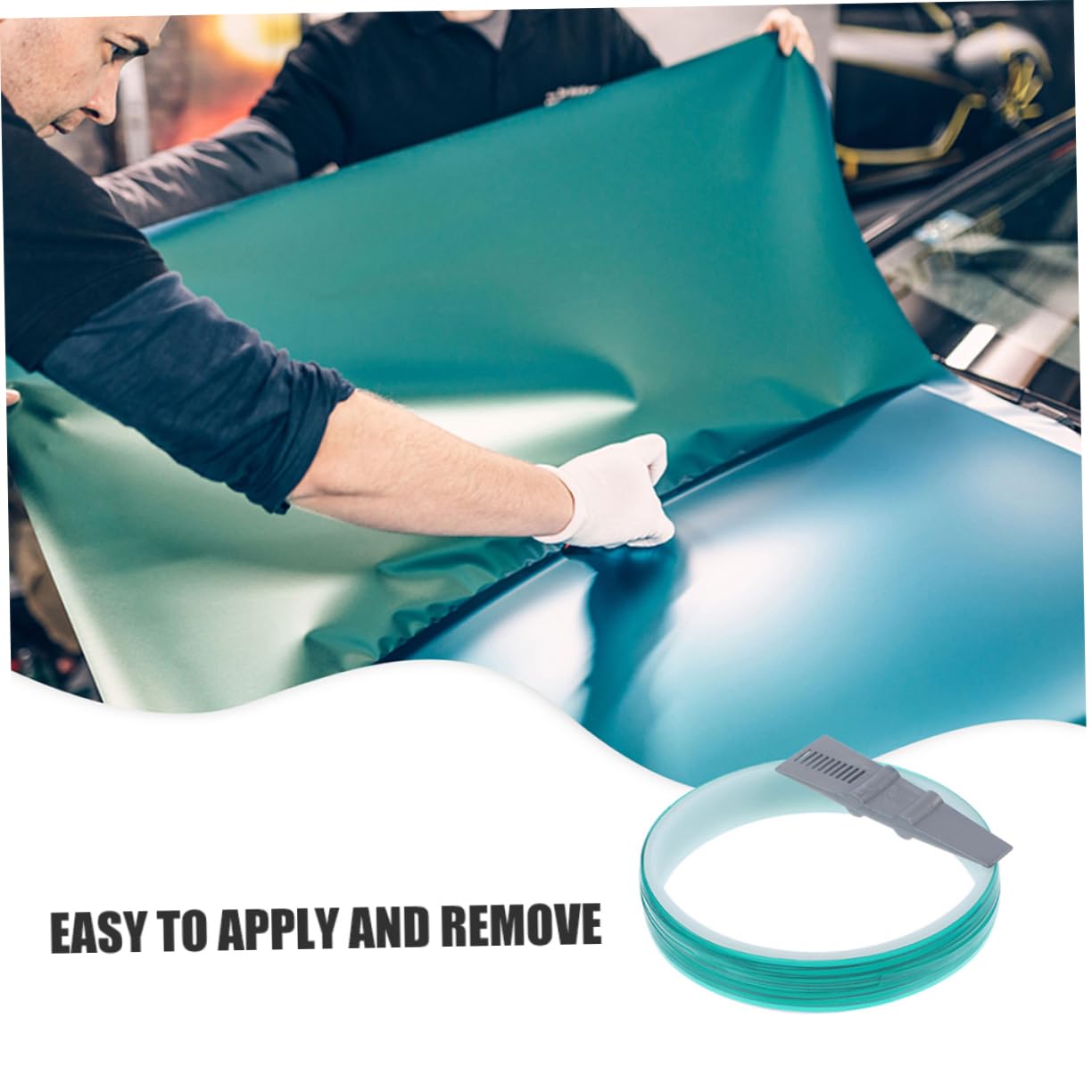 2set Vinyl Wrap Cutting Line Tape Car Pinstripe Tape Holder Auto Graphic Wrap Film Cutting Tool Car Detailing Accessories