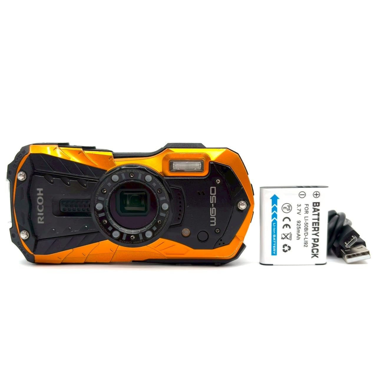 Amazon | RICOH 防水デジタルカメラ RICOH WG-50 オレンジ 防水